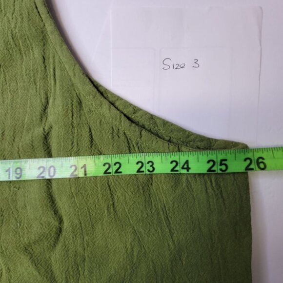 Cotton Sleeveless Long Dress Loose Fitting - Size 1, Size 3 - Picture 11 of 13